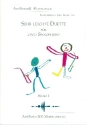 Sehr leichte Duette Band 1 (+CD) f�r 2 Altsaxophone Spielpartitur