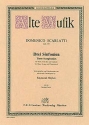 Drei Sinfonien f�r Oboe, Streicher und Cembalo Partitur