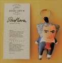 Schl�sselring mit Stofffigur Beethoven 9 x 5 x 2 cm