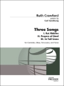 Ruth Crawford Three Songs to Poems by Carl Sandburg Alt, Oboe, Percussion und Klavier