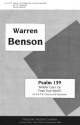 Warren Benson Psalm 139: Whither Can I Go From Your Spirit? Chor und Orgel Chorpartitur