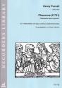 Chaconne Z731 f�r 3 Altblockfl�ten und Bc (Gambe/Violoncello) Partitur und Stimmen (Bc ausgesetzt)