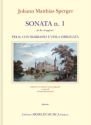 Sperger, Johannes Matthias Sonata n. 1 per il Contrabbasso e la Viola