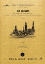 Te Deum f�r Soli, gem Chor und Orchester Partitur