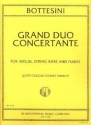Grand Duo concertant for violin, string bass and piano