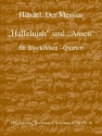 Amen  und  Hallelujah aus dem Messias f�r 4 Blockfl�ten (SATB) Partitur und Stimmen