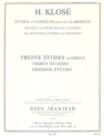 30 �tudes d'apr�s Henry Aumont pour clarinette