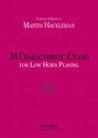 34 characteristic Etudes for low horn playing (bass clef)