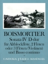 Sonate D-Dur Nr.4 op.34,4 f�r 3 Fl�ten oder Altblockfl�te und 2 Fl�ten (Violinen) und Bc