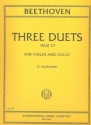 3 Duets WoO37 for violin and cello