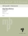 5 Noveletten op.15 f�r Streichquartett Stimmen