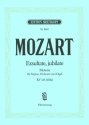 Exsultate jubilate KV165 - Motette f�r Sopran, Orchester und Orgel Klavierauszug