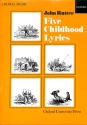 5 Childhood Lyrics for mixed chorus a cappella score