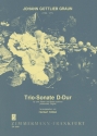 Triosonate D-Dur f�r 2 Fl�ten und Bc Partitur und Stimmen