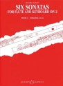 6 Sonatas op.2 vol.2 (nos.4-6) for flute and keyboard