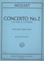 Concerto d Major KV314 No.2 flute and piano