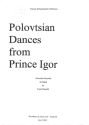 Polovtsian Dances from Prince Igor for string quartet Set of parts