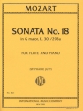 Sonata G-Dur Nr.18 KV301/293a f�r Fl�te und Klavier