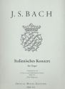 Italienisches Konzert BWV971 f�r Orgel solo mit obligatem Pedal