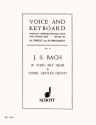 Bist du bei mir  und  komm s�sser Tod f�r Singstimme und Klavier (en/dt)