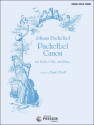 Canon for violin, violoncello and piano score and parts
