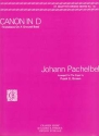 Canon in D for organ