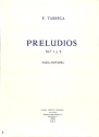Francisco Tarrega, Preludios Nos. 1 & 2 Guitar Gitarre Buch