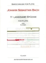 11 langsame St�cke f�r Fl�te und Klavier Klavierpartitur und Fl�tenstimme