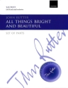 All things bright and beautiful for mixed chorus and small orchestra Set of parts