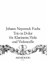 Trio f�r Klarinette in A, Viola und Violoncello Partitur und Stimmen