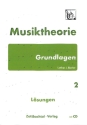 Musiktheorie Grundlagen Band 2 (+CD) L�sungen