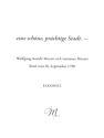 Eine sch�ne, pr�chtige Stadt - Wolfgang Amad� an Constanze Mozart Brief vom 28. September 1790 Faksimile