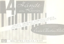 4 H�nde am Klavier Leichte Original-Kompositionen von Beyer, Berens, Diabelli, Schmitt und Weber VERLAGSKOPIE