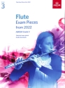 Flute Exam Pieces from 2022 ABRSM Grade 3  (+Online Audio) for flute