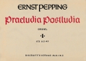 Pr�ludia, Postludia zu 18 Chor�len Band 1 f�r Orgel