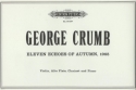 11 Echoes of Autumn for violin, alto flute, clarinet and piano