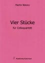 4 St�cke f�r 4 Violoncelli Partitur und Stimmen