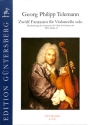 12 Fantasien f�r Violoncello TWV40:26-37 f�r Viola da Gamba mit Faksimile