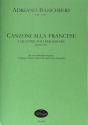 Canzoni alla francese f�r 4 Streicher (Violinen, Violen, Violoncelli und Viole da gamba) Partitur und Stimmen