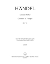 Konzert F-Dur HWV331 f�r Orchester Cembalo