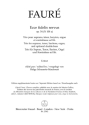 Ecce fidelis servus op. 54 N 108a f�r Sopran, Tenor, Bariton, Orgel und Kontrabass ad lib. Chorpartitur