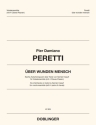 Peretti Pier Damiano, �ber wunden mensch diverse weltlich Pa = Singpart