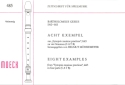 8 Exempel aus Synopsis musicae practicae f�r 4 Blockfl�ten (SATB)