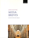 Missa Brevis for mixed chorus and organ score (la)