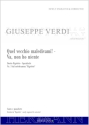 Verdi, Giuseppe Fortunino Francesco, Rigoletto - Quel vecchio malediva Bariton, Bass und Orchester Klavierauszug