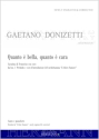 Donizetti, Gaetano, L'elisir d'amore - Quanto � bella, quanto � cara ( Tenor und Orchester Klavierauszug