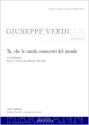 Verdi, Giuseppe, Don Carlo - Tu, che le vanit� conoscesti del mondo (d Sopran und Orchester Klavierauszug