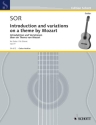 Introduction und Variationen �ber ein Thema von Mozart op.9 f�r Gitarre