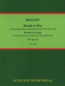 Rondo A-Dur KV Anh.88 f�r Bassettklarinette (Klarinette) und Streichquartett Partitur und Stimmen