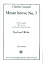 Messe breve no.7 f�r M�nnerchor und Orchester (Orgel/Klavier) Chorpartitur